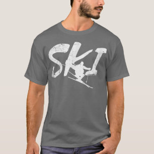 T-shirt Instructeur de ski d'aventure de neige Sports d'hi