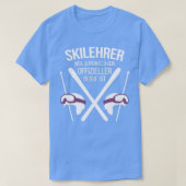 T-shirt Instructeur de ski ski sur l'idée cadeau de vacanc (Design devant)