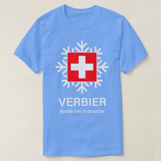 T-shirt Instructeur de ski Verbier Apres (Design devant)