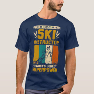 T-shirt Instructeur de ski vintage