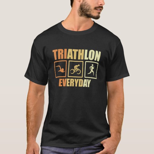 T-shirt Instructeur De Triathlon Pour L'Entraîneur De Tria (Devant)