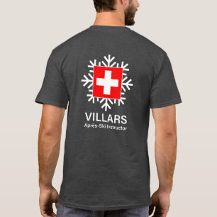 T-shirt Instructeur de Villars Apres-Ski Suisse