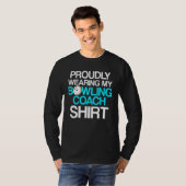 T-shirt Instructeur d'équipe de Bowling Coach 15 (Devant entier)