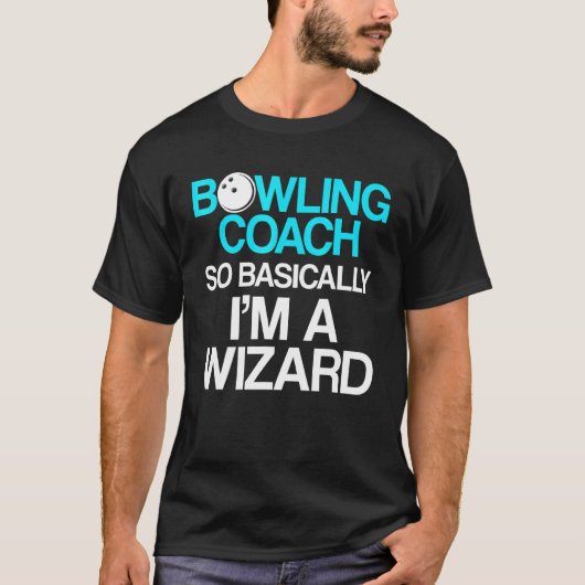 T-shirt Instructeur d'équipe de Bowling Coach 8 (Devant)