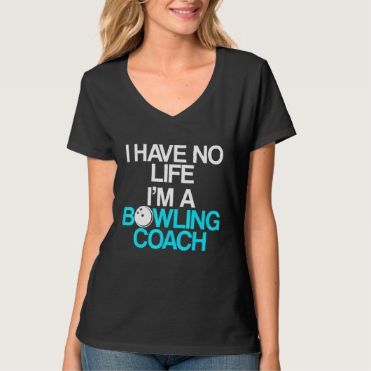 T-shirt Instructeur d'équipe de Bowling Coach 9 (Devant)