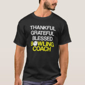 T-shirt Instructeur d'équipe de Bowling Coach Player (Devant)