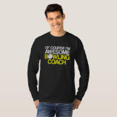 T-shirt Instructeur d'équipe de Bowling Coach Player 1 (Devant entier)