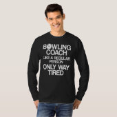 T-shirt Instructeur d'équipe de Bowling Coach Player 2 (Devant entier)