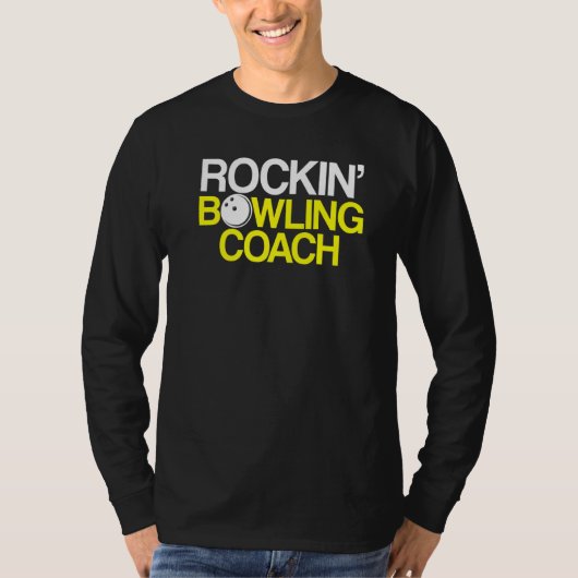 T-shirt Instructeur d'équipe de Bowling Coach Player 2 (Devant)