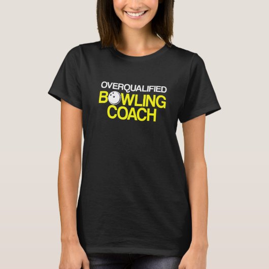 T-shirt Instructeur d'équipe de Bowling Coach Player 3 (Devant)