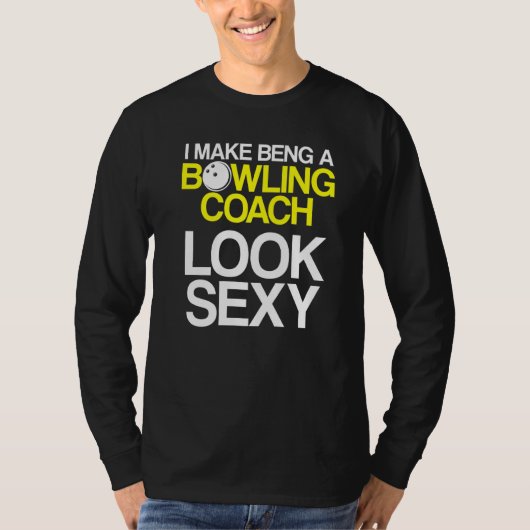 T-shirt Instructeur d'équipe de Bowling Coach Player 33 (Devant)