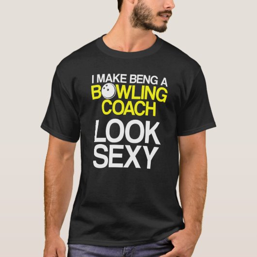 T-shirt Instructeur d'équipe de Bowling Coach Player 33 (Devant)