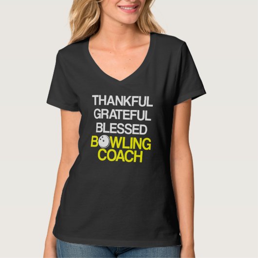 T-shirt Instructeur d'équipe de Bowling Coach Player 37 (Devant)