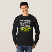 T-shirt Instructeur d'équipe de Bowling Coach Player 37 (Devant entier)