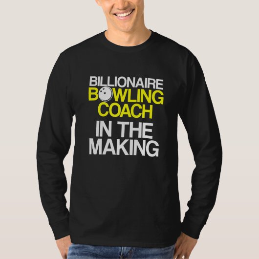 T-shirt Instructeur d'équipe de Bowling Coach Player 5 (Devant)