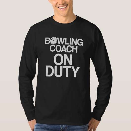 T-shirt Instructeur d'équipe de Bowling Coach Player 5 (Devant)