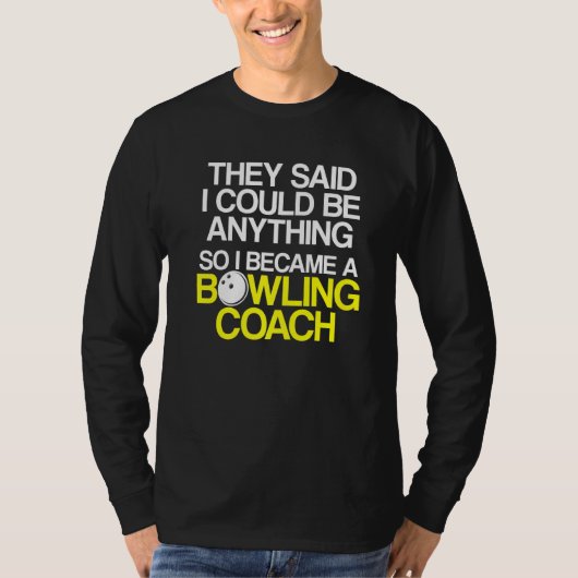 T-shirt Instructeur d'équipe de Bowling Coach Player 6 (Devant)