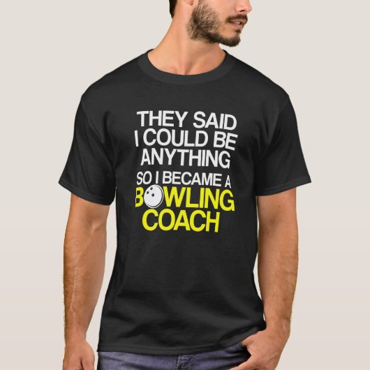 T-shirt Instructeur d'équipe de Bowling Coach Player 6 (Devant)