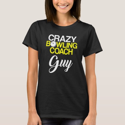 T-shirt Instructeur d'équipe de Bowling Coach Player 6 (Devant)