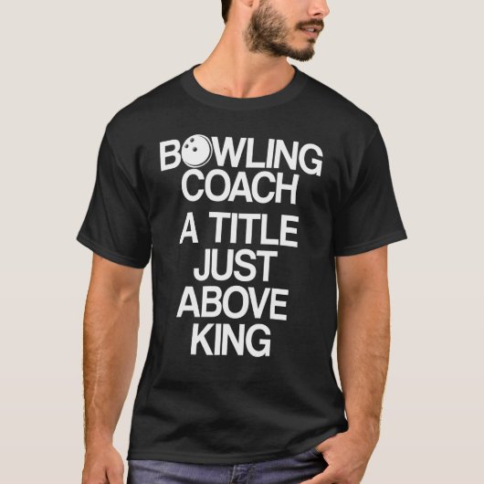 T-shirt Instructeur d'équipe de Bowling Coach Player _7 (Devant)