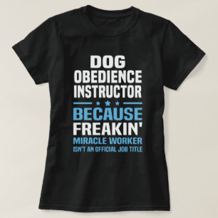 T-shirt Instructeur d'obéissance au chien