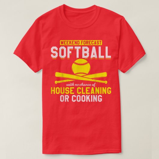T-shirt Instructeurs De Softball Softball Sans Cuisine Ni  (Design devant)