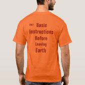 T-shirt Instructions de base (Dos)