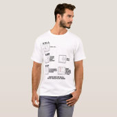 T-shirt Instructions de CPR courant la chemise (Devant entier)
