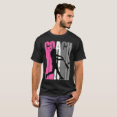 T-shirt Instructrice de baseball Joueuse de softball ensei (Devant entier)