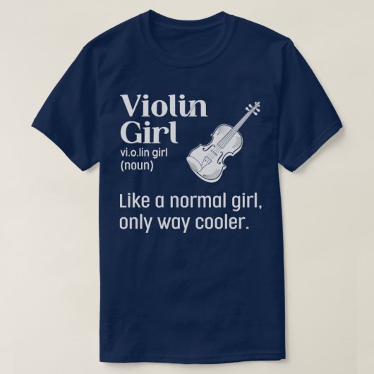 T-shirt Instrument à cordes violoniste (Design devant)