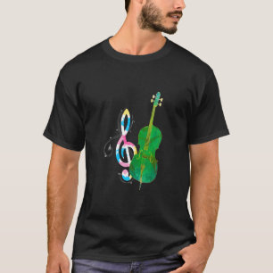 T-shirt Instrument de musique classique Cellist Treble Cle