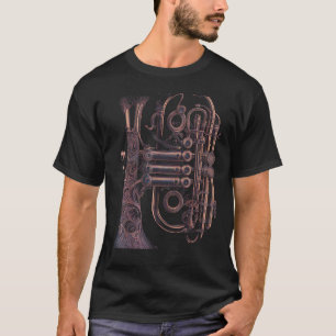T-shirt Instrument de musique Cornet Steampunk Graphic