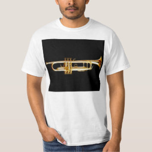T-shirt Instrument de musique de vent de klaxon en laiton