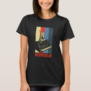 T-shirt Instrument de musique modulaire pour chat Meowdula