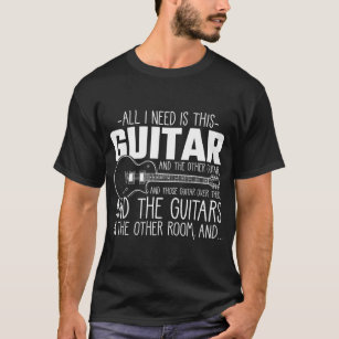 T-shirt Instrument de musique musicien accro à la guitare