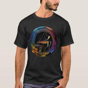 T-shirt Instrument de piano pour piano musicien Clavier Pl