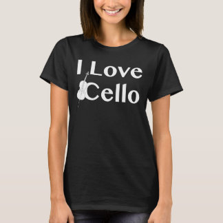 T-shirt Instrument du violoncelle des femmes/T-shirt de