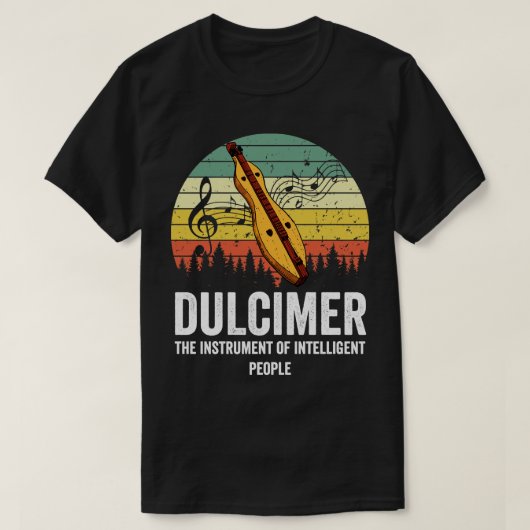 T-shirt instrument dulcimer (Design devant)
