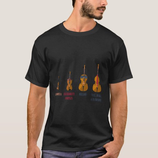 T-shirt Instruments à cordes d'orchestre amusant (Devant)