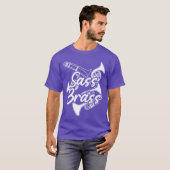 T-shirt Instruments à vent Cor d'harmonieTrompette rétro (Devant entier)