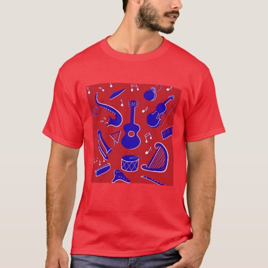 T-shirt Instruments de musique (Devant)