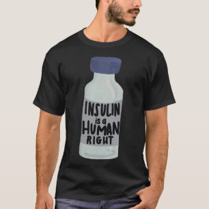 T-shirt Insuline Est Un Droit Humain Diabète Sensibilisati
