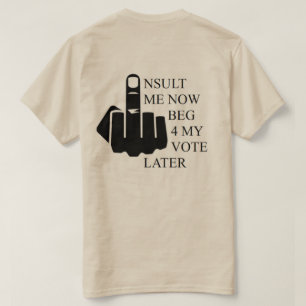 T-shirt Insultez-moi prient maintenant 4 mon plus défunt