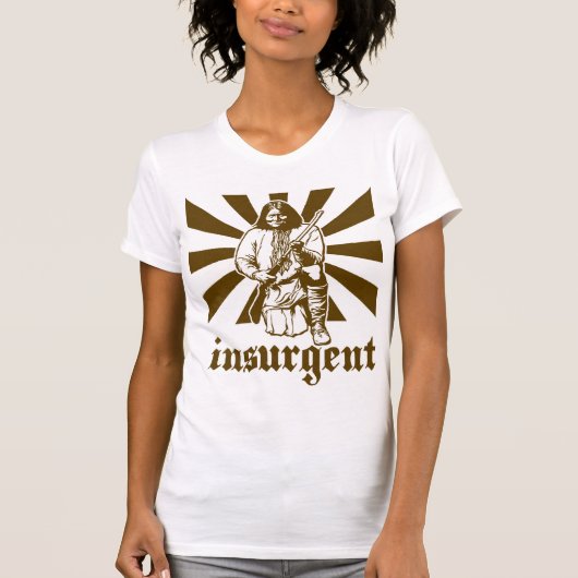 T-shirt insurgé - customisé (Devant)