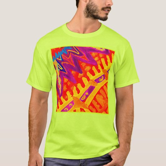 T-shirt Intégration du design Motif coloré (Devant)