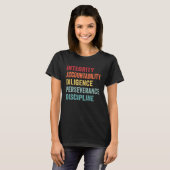 T-shirt Intégrité Responsabilité Diligence Persévérance Co (Devant entier)