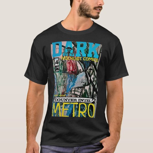 T-SHIRT INTEL DE COMPTEUR MÉTRO SOMBRE (Devant)