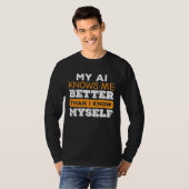 T-shirt Intelligence artificielle IA Algorithme Machine Ap (Devant entier)