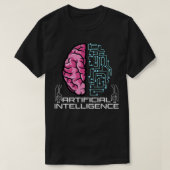 T-shirt Intelligence artificielle IA Robot IA (Design devant)