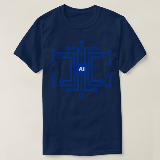 T-shirt Intelligence artificielle Inter-connectivité (Design devant)